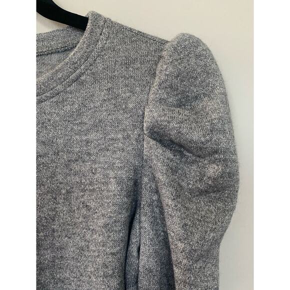 NWT Les Serein Puff Sleeve Long Sleeve Top Soft Gray Size XSmall - Picture 4 of 7